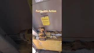 Furnace in Action hvac furnace hvactraining hvacmaintenance hvacsystems furnaces [upl. by Oecam]