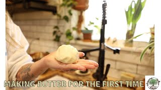 Making BUTTER for the FIRST time [upl. by Henghold]