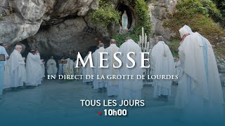 Messe de lAssomption de la Vierge Marie depuis Lourdes  15082024 [upl. by Erdda445]