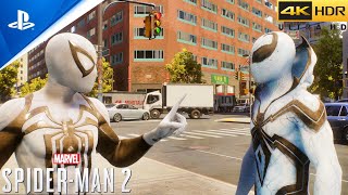 AntiVenom Suit Saving NYC  Marvels SpiderMan 2 PS5 4K60FPS Gameplay [upl. by Johnsson456]