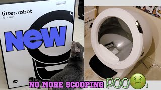 THE LITTER ROBOT 4 UNBOXING THE BEST CAT LITTER BOX EVER [upl. by Kirchner]