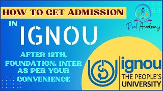 Know How to Get Admission in Ignou when we are pursuing CA [upl. by Mccollum]