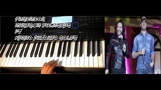 Perdedor Enrique iglesias ft Marco Antonio Solis Piano Tutorial [upl. by Ahseim]