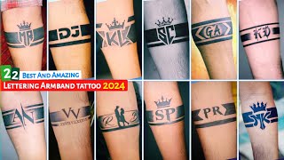 Letter ARMBAND TATTOO 20🔥  Armband tattoos for MenWomen  tattoos for Boys  tattoo designs [upl. by Duarte182]