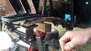 Part 4 Project Golf Cart installing Leaf Springs amp Lift Kit [upl. by Cinnamon347]