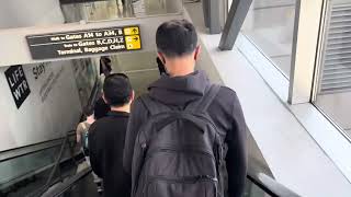 How to make a connection from concourse A to concourses CD at Dulles International Airport part 1 [upl. by Caryl473]