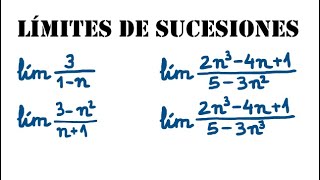 Límites de sucesiones racionales [upl. by Stasny]