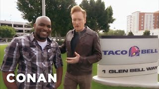 Conan Visits Taco Bell  CONAN on TBS [upl. by Eanerb]