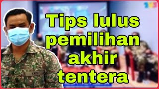 Tips lulus pemilihan akhir tentera  Live Part 3 DrRizalshare [upl. by Orabelle667]