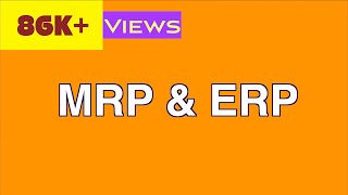 Material Requirements Planning MRP and Enterprise Resource Planning ERP [upl. by Neerod]