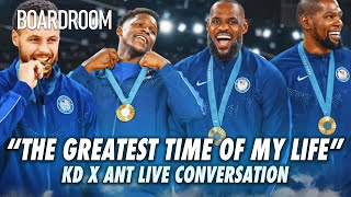 Kevin Durant and Anthony Edwards BREAK DOWN USA vs Serbia  EXCLUSIVE BOARDROOM TALKS [upl. by Iaverne]