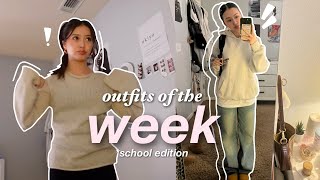 WHAT I WEAR IN A WEEK 👚 SCHOOL [upl. by Goldarina]