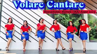 Volare Cantare Line Dance Demo by Astri amp Happy Beauty LD Class [upl. by Kellyn]