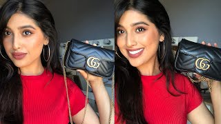 Whats in my Bag  Gucci Marmont Super Mini [upl. by Friedman394]