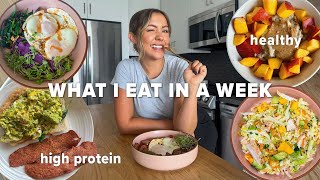 Healthy Meals for One  What I eat in a week  high protein dairy free [upl. by Nepets]