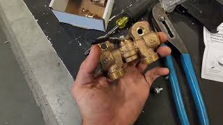 Replacing a Symmons W400 washing machine valve [upl. by Apilef]