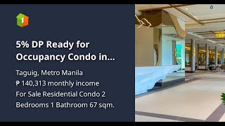 5 DP Ready for Occupancy Condo in Taguig City near MckinleyBGCSLEXNAIA [upl. by Asirb]