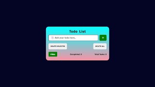 How to Build an Interactive ToDo List App Using HTML CSS amp JavaScript html css js coding [upl. by Nnaeirrac288]