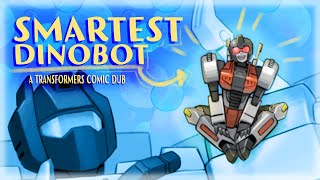 SMARTEST DINOBOT  Transformers Comic Dub [upl. by Sakiv]