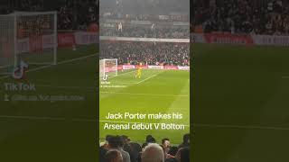 Arsenal V Bolton league cup 25924 Jack Porter Goalkeeper arsenalfc football arsenal [upl. by Alisia724]