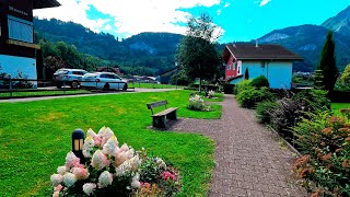 Switzerland 4G Lungern 🇨🇭 Amazing village to visit Walking tour  Relaxing time [upl. by Waltner]