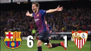 Barcelona vs Sevilla 61 Copa del Rey 2019 2ND LEG  MATCH REVIEW  INCREDIBLE COMEBACK [upl. by Aicxela]