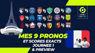 Pronostics Foot Ligue 1 Journée 1  Predictions Betting Tips French Ligue 1 Gameweek 1 [upl. by Enitnemelc53]