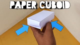 How to make paper cuboid [upl. by Sisak]