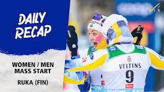 Daily Recap Mass Start Ruka 2023  FIS Cross Country World Cup 2324 [upl. by Enialehs]