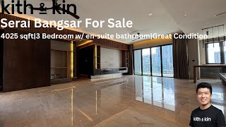 FOR SALE Serai Bangsar  4025 sqft  Tastefully Renovated  Pristine Condition [upl. by Sibby]