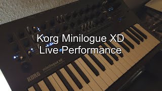 Korg Minilogue XD Live Performance 3 [upl. by Atterys863]