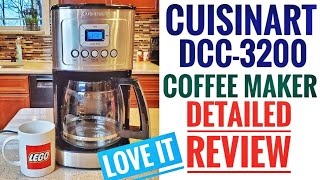 DETAILED REVIEW Cuisinart DCC3200 Perfectemp Coffee Maker 14 Cup Programmable LOVE IT [upl. by Dorinda]