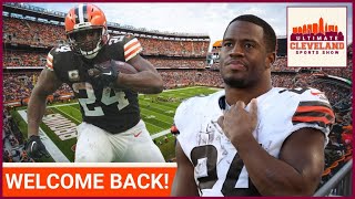 Nick Chubb is OFFICIALLY BACK AT PRACTICE but can he save the Cleveland Browns offense [upl. by Fahland737]