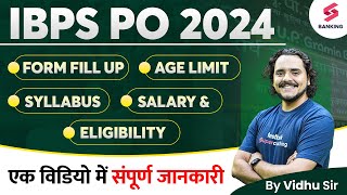 IBPS PO 2024  IBPS PO Syllabus Strategy Cut Off Qualification and Exam Pattern  By Vidhu Sir [upl. by Sebastien]