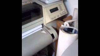 Plotter Hp Designjet 650c Funcionando [upl. by Angela]