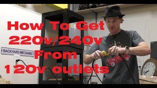 How To Get 220V240V From Two 120V Outlets No Electrical Panel Work Required [upl. by Shane232]