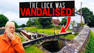 Lock House DELIBERATELY Set on FIRE Narrowboat Cruise To Milton Keynes GU Canal  468 [upl. by Hedwiga]