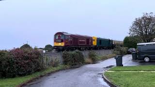 Vintage trains The mayflower tour to Plymouth battled ferociously against the weather 27092024 [upl. by Martel193]