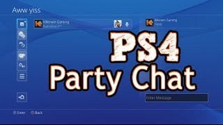 How to use Playstation 4 Party Chat Tips and More Create Join Invite [upl. by Jews490]