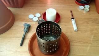 Tea light heater [upl. by Airual]