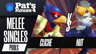 Cliche vs Nut  Pats House 4  Melee Singles Pools [upl. by Milde237]