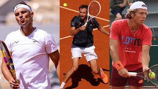 Nadal vs Medvedev and Nadal vs Kovacevic TWO Practice Matches in ONE Training  RolandGarros 2024 [upl. by Roumell]