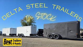 All Steel Enclosed Trailer  Delta Trailers IN STOCK [upl. by Anomar]