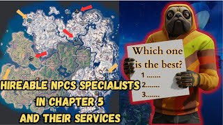 Fortnite where to find every NPC in Chapter 5 and their services [upl. by Annahavas38]