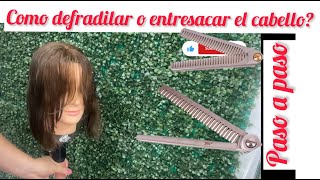 COMO DEGRAFILAR Y ENTRESACAR EL CABELLO PASO A PASO 🤩  ELY ANGEL BEAUTY [upl. by Nevin]