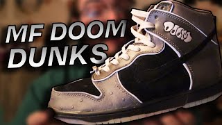 MF DOOM Nike Dunk High  Review amp On Feet [upl. by Wehttan910]