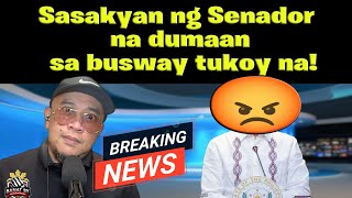 Sasakyan ng Senador na dumaan sa busway tukoy na [upl. by Yrtsed]