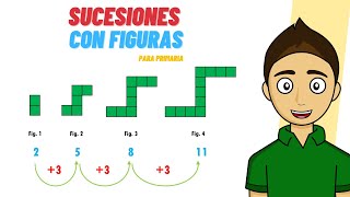 SUCESIONES CON FIGURAS PARA PRIMARIA Super facil  Para principiantes [upl. by Higgs]