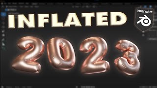 Extremely Easy Way to INFLATE Text in Blender [upl. by Fanning]