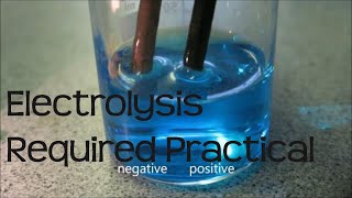 AQA Required Practical  The electrolysis of copper II sulfate [upl. by Airogerg]